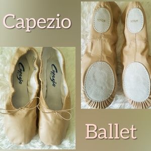⬇️Capezio Ballet Dance Shoes Pink/Nude Sz 10.5